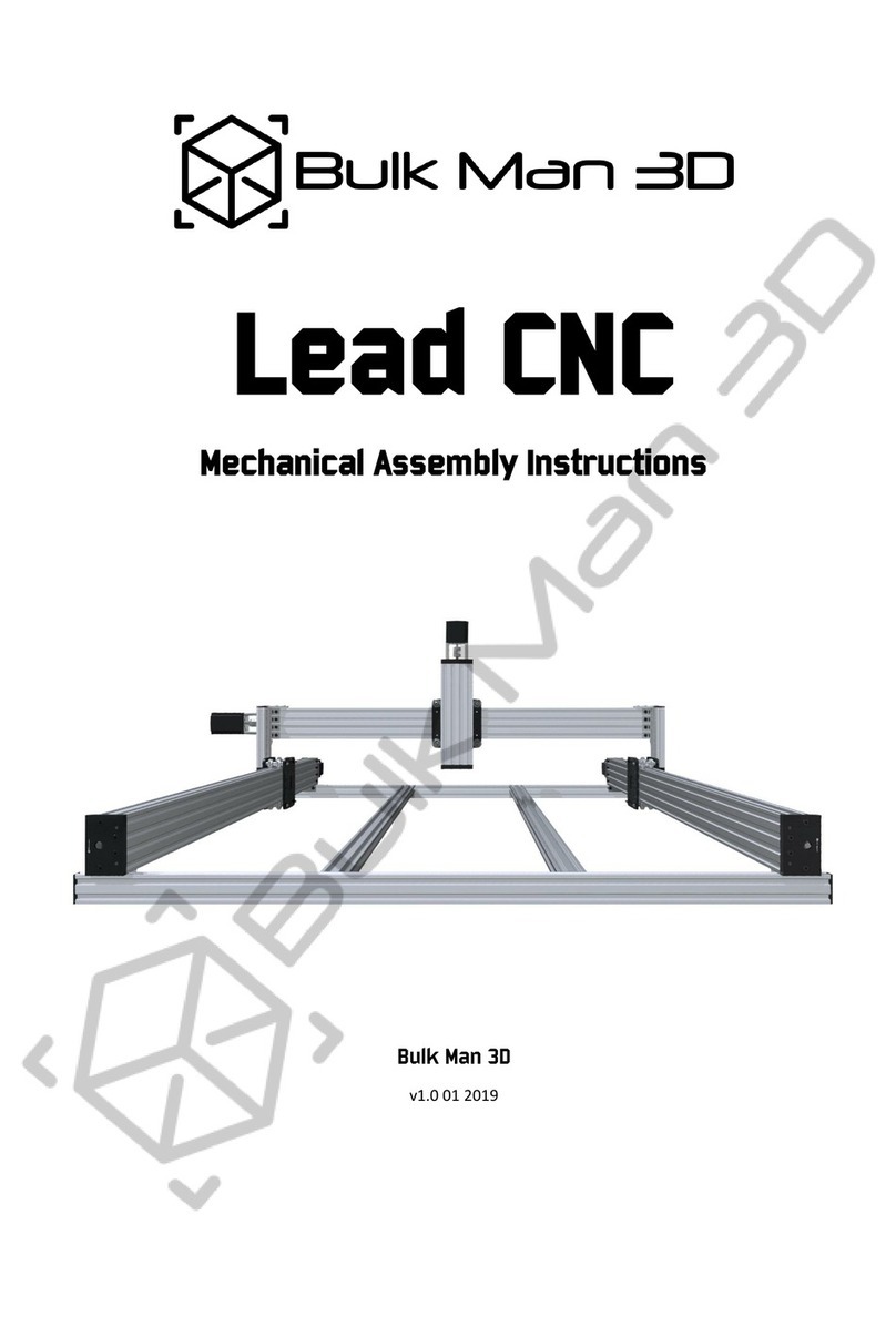 Bulk Man 3D Lead CNC Mechanical Assembly Instructions