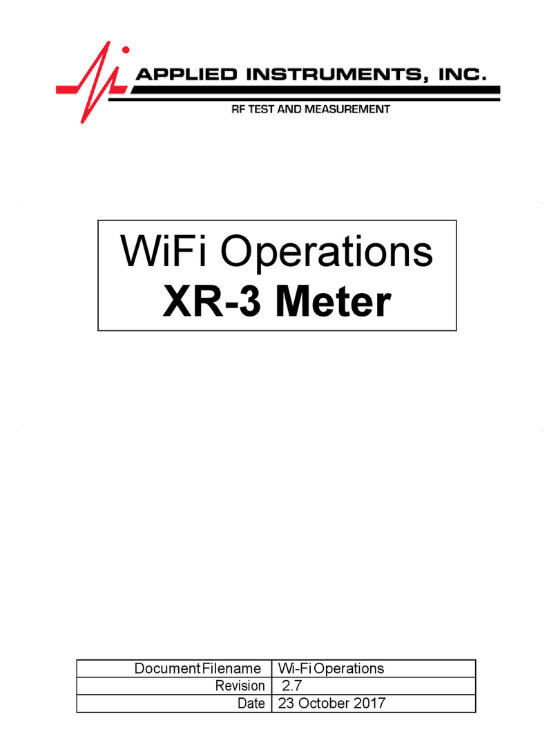 Applied Instruments XR-3 manual