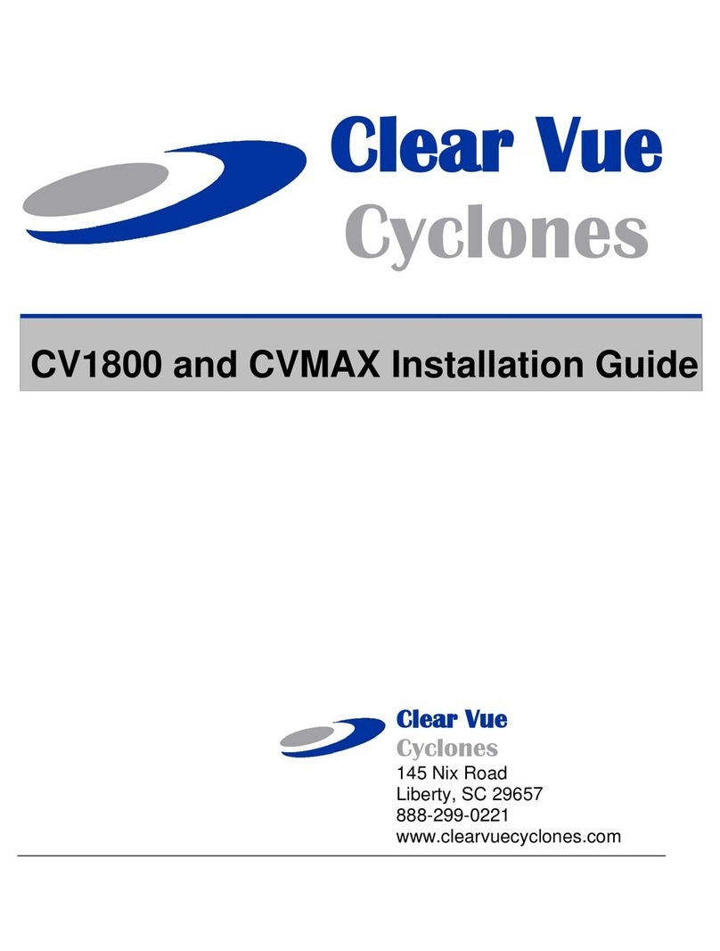 Clear Vue Cyclones CV1800 User manual