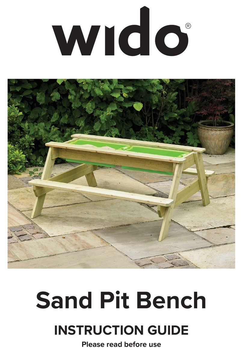 Wido Sand Pit Bench Instruction guide Wido Sand Pit Bench Instruction guide