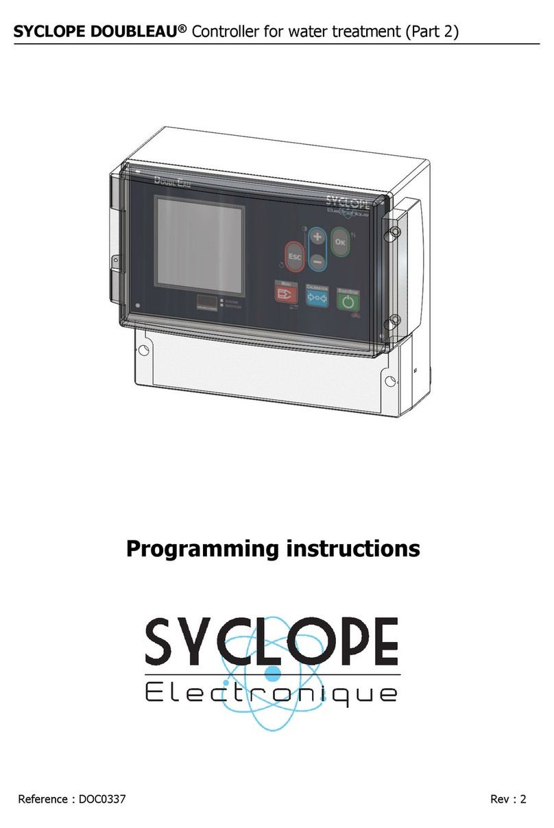 SYCLOPE DOUBLEAU Programming instructions