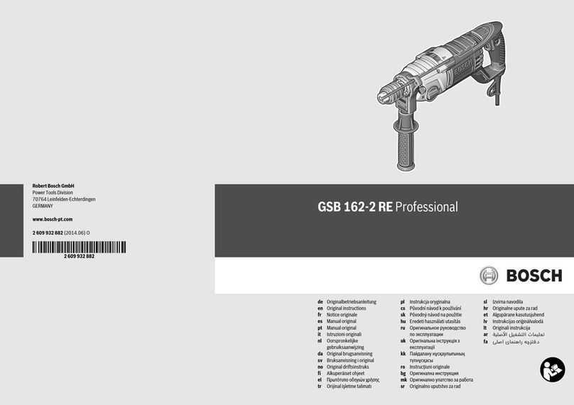 Bosch GSB 162-2 RE Original instructions