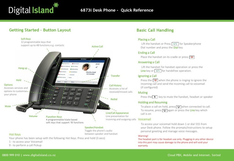 Mitel 6873i User manual