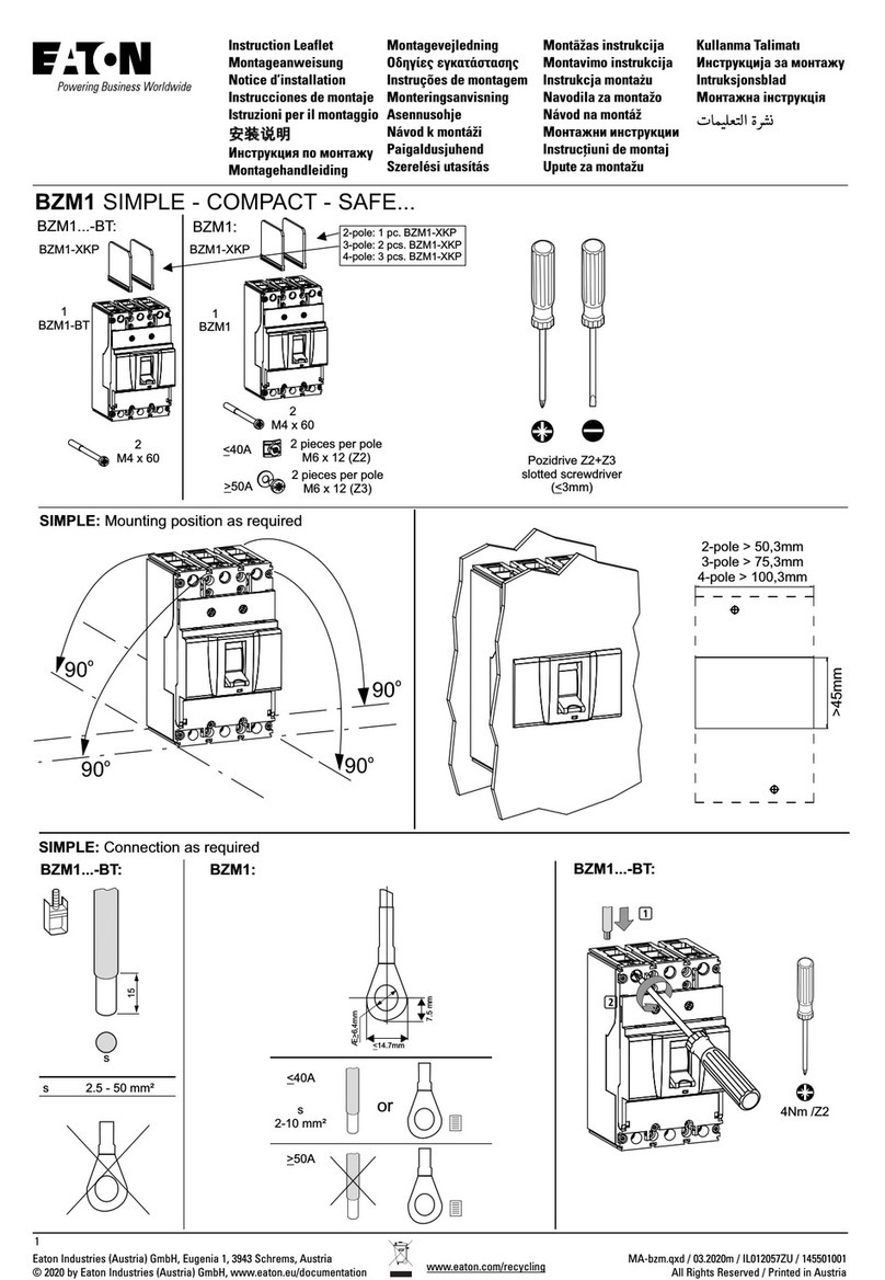 Eaton BZM1 Series Manual Eaton BZM1 Series Manual