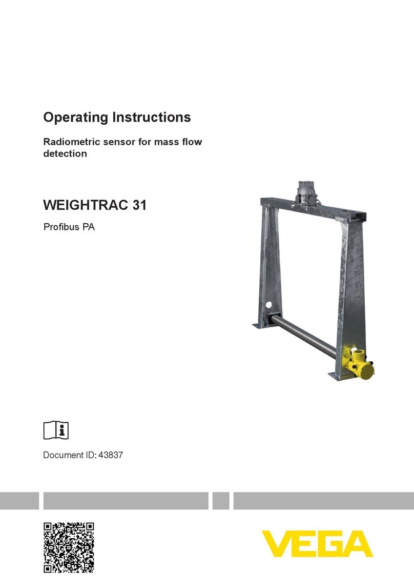 Vega WEIGHTRAC 31 operating instructions