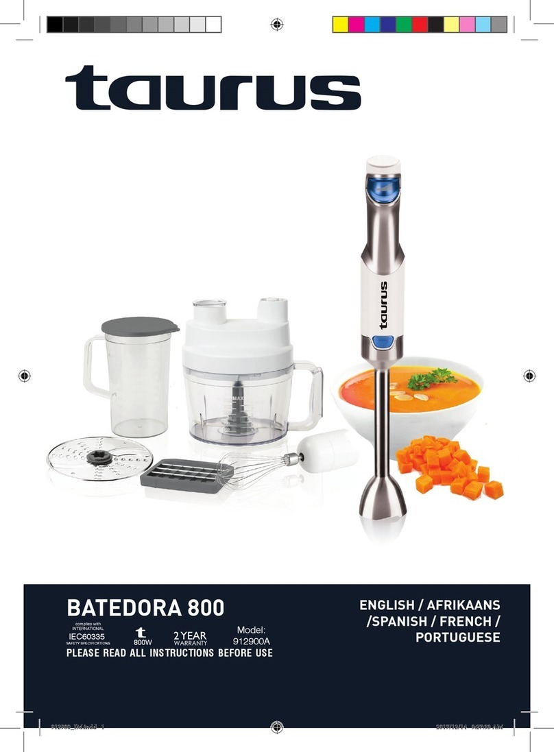 Taurus BATEDORA 800 User manual Taurus BATEDORA 800 User manual