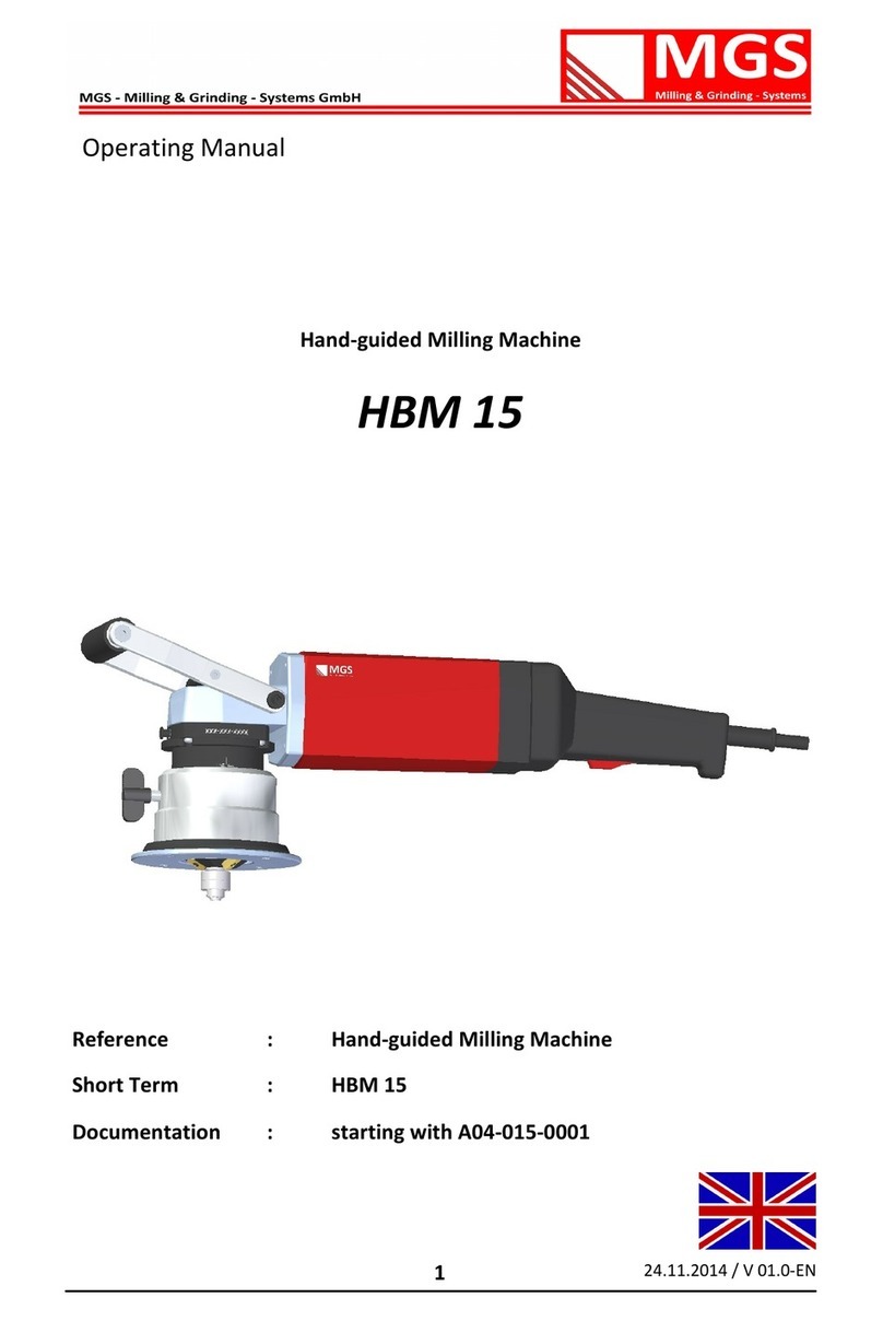 MGS HBM 15 operating manual