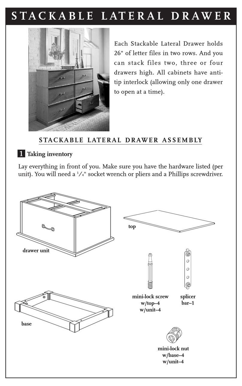 LEVENGER STACKABLE LATERAL DRAWER User manual