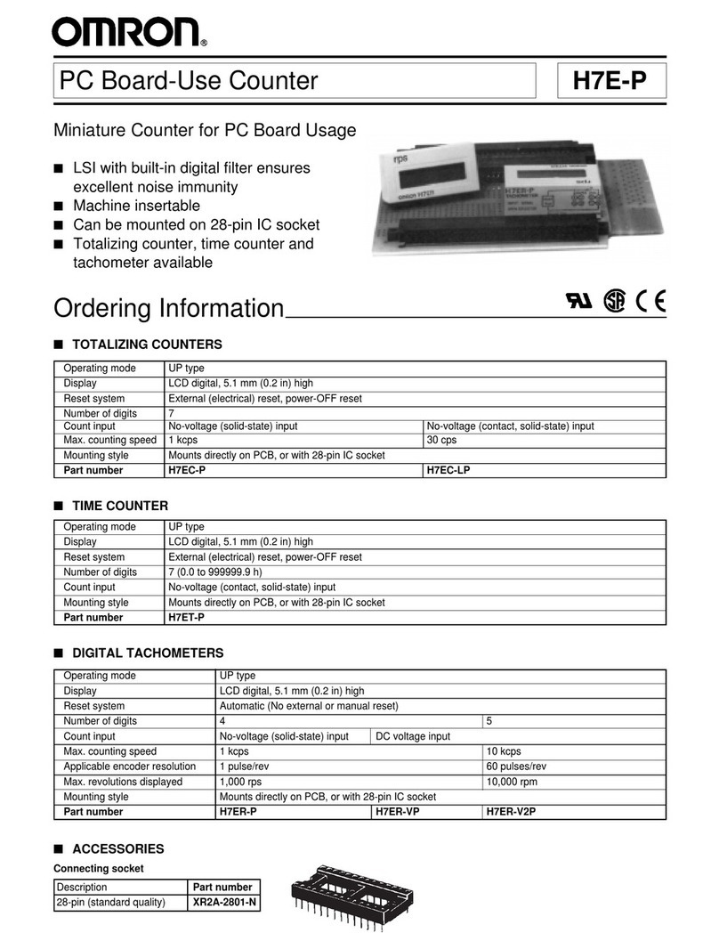 Omron H7E-P Series User manual