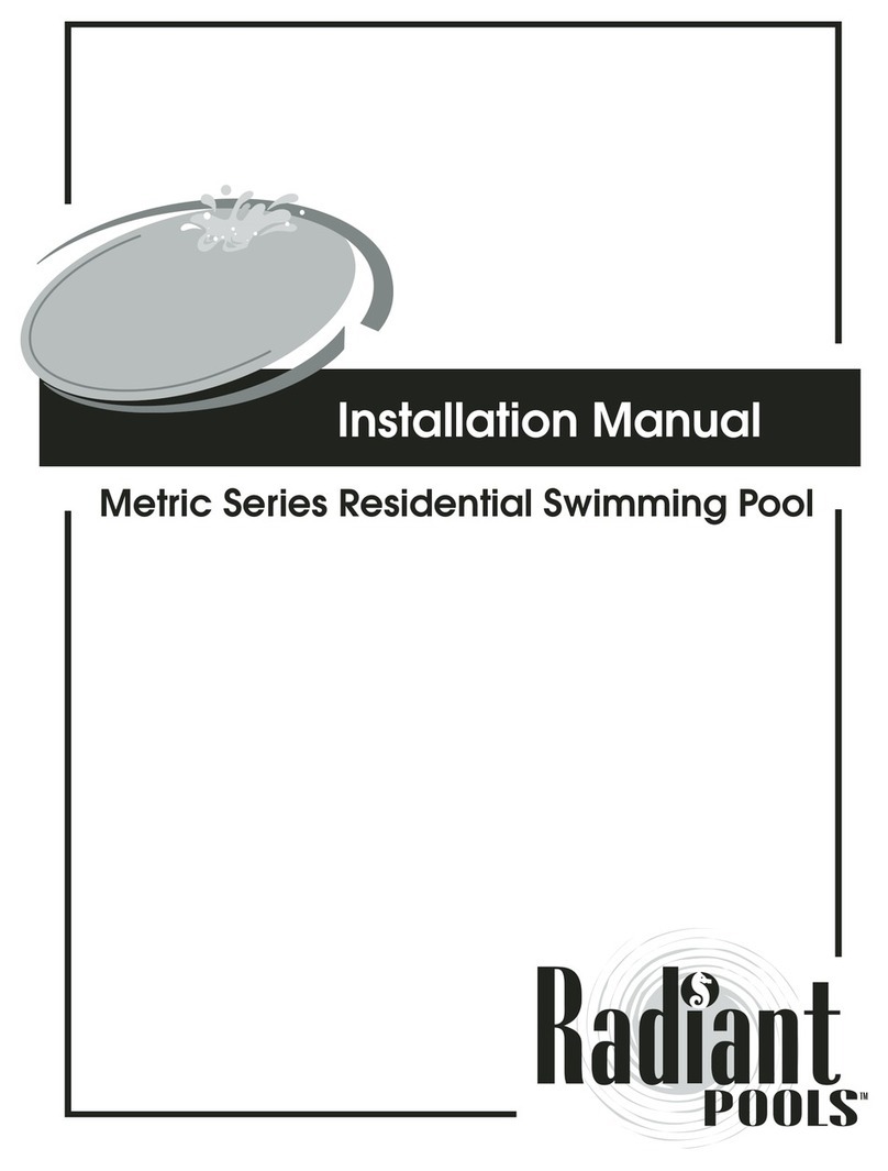 Trojan Leisure Radiant Pools Metric Series installation manual Trojan Leisure Radiant Pools Metric Series installation manual