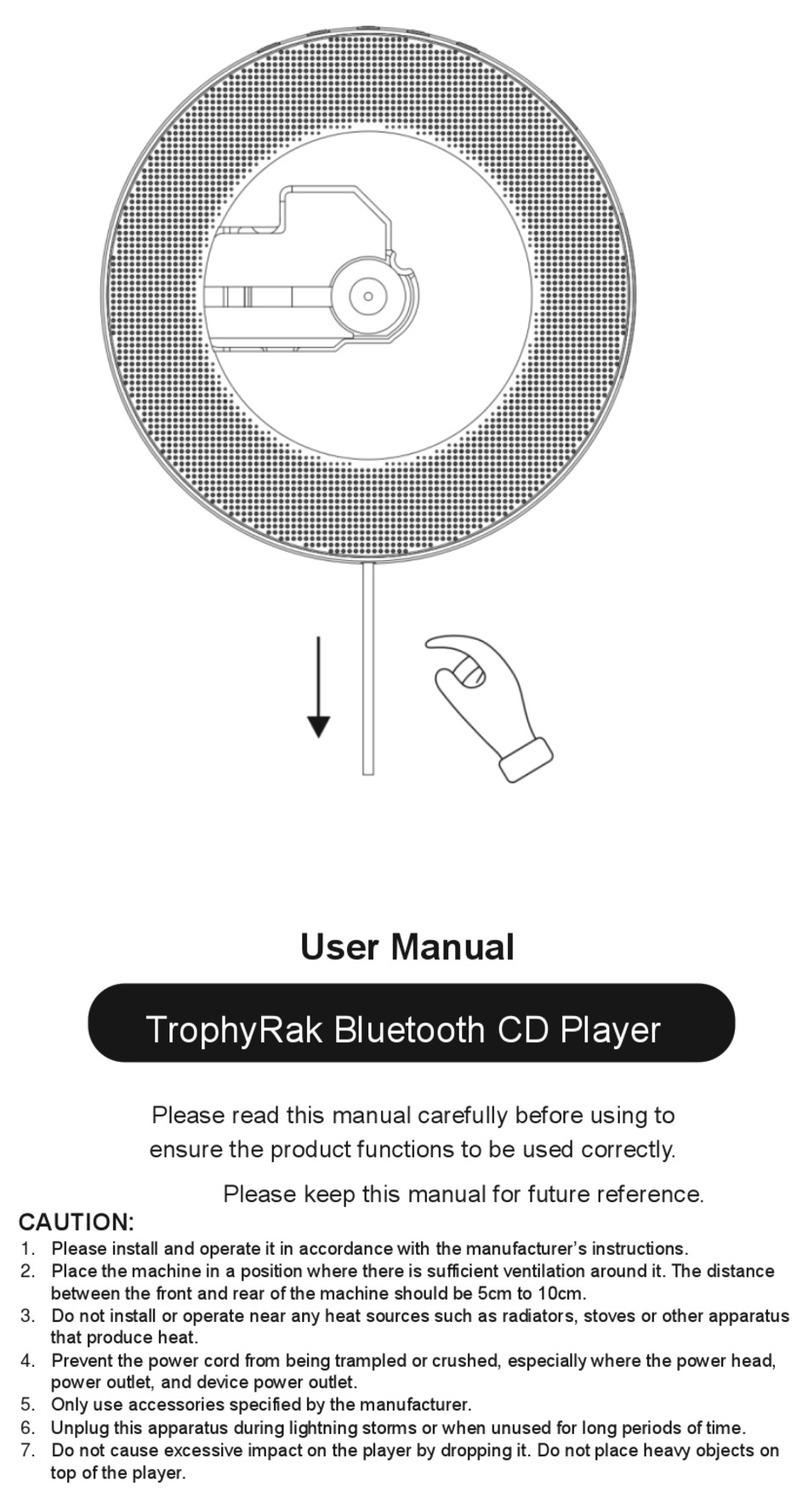 TrophyRak YR-Q100 User manual