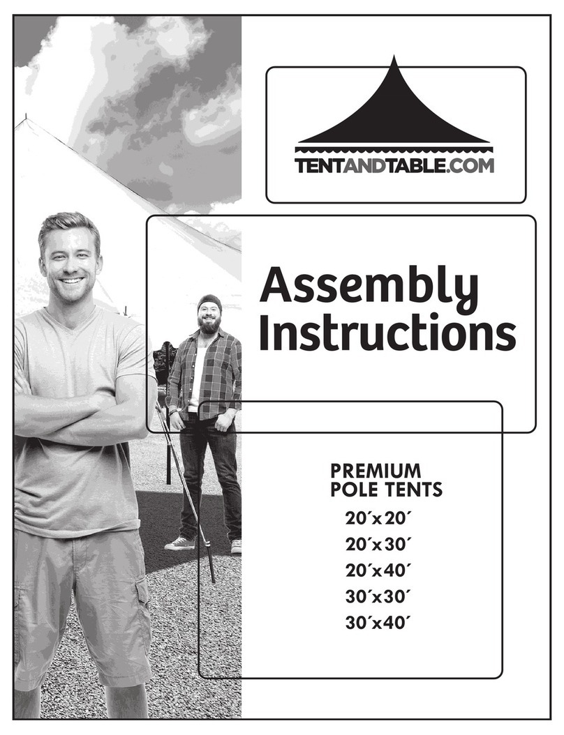 Tentandtable.com Premium Pole Tent 20' x 20' Assembly instructions