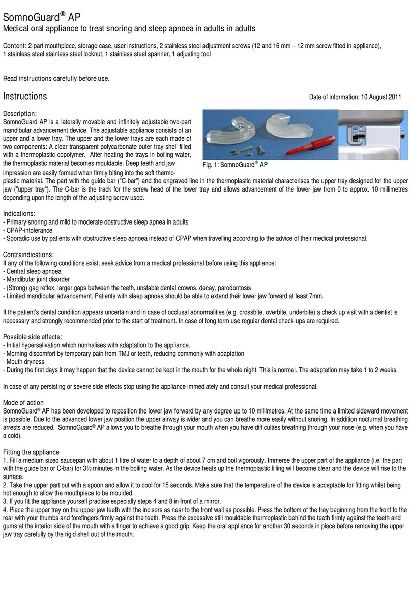 Tomed SomnoGuard AP instructions