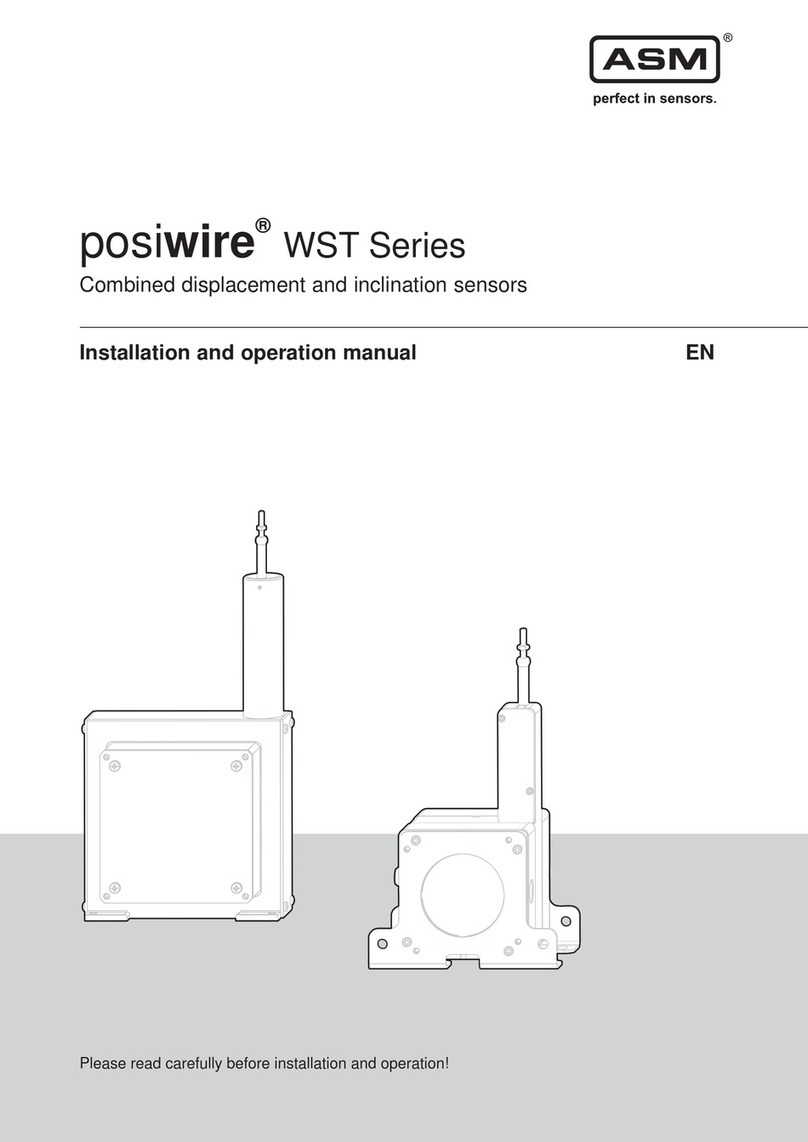 ASM posiwire WST Series User manual