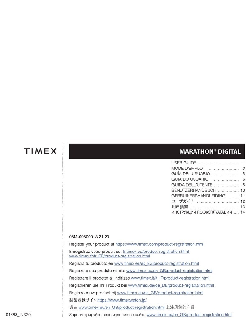 Timex Marathon User manual Timex Marathon User manual