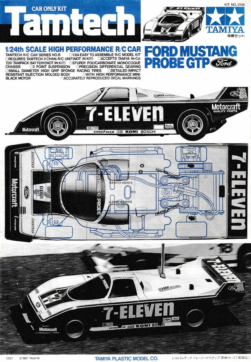 Tamiya Tamtech Ford Mustang Probe GTP User manual Tamiya Tamtech Ford Mustang Probe GTP User manual