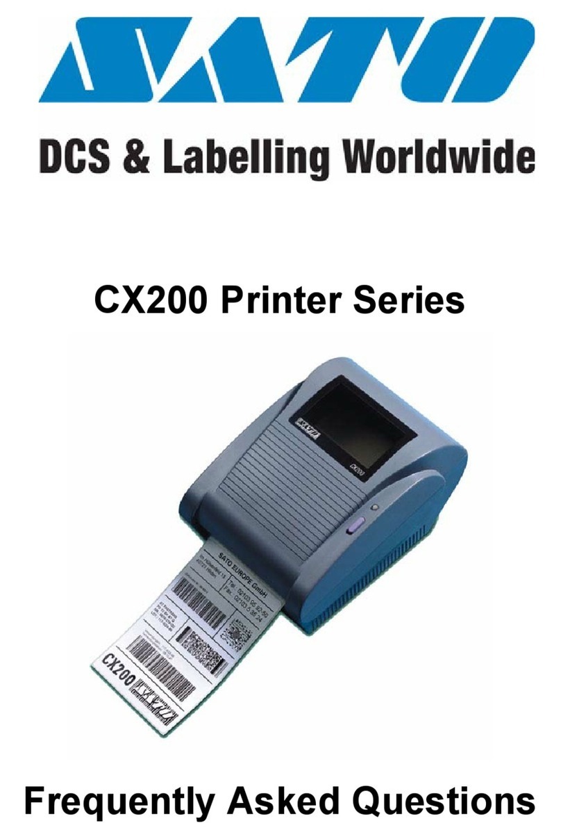 SATO CX200 Frequently asked questions