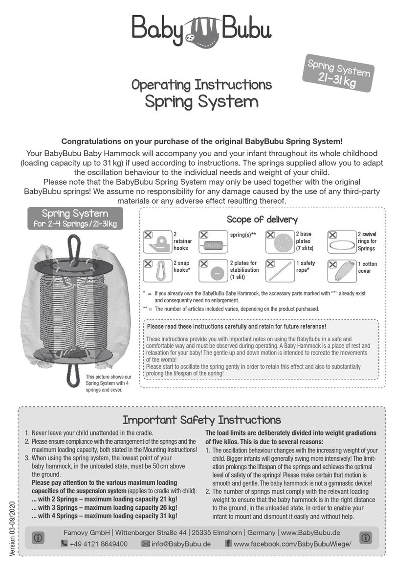 BabyBubu Spring System operating instructions