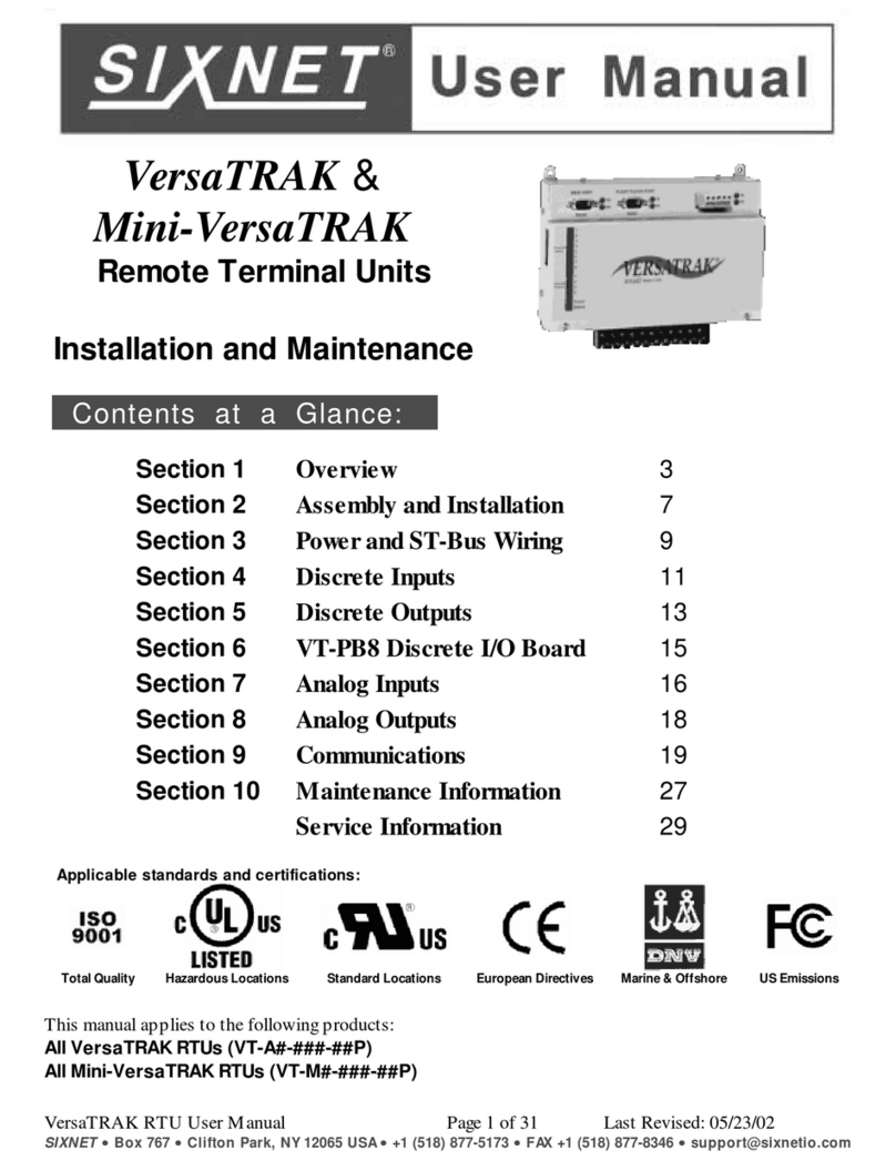 Sixnet VersaTRAK user manual