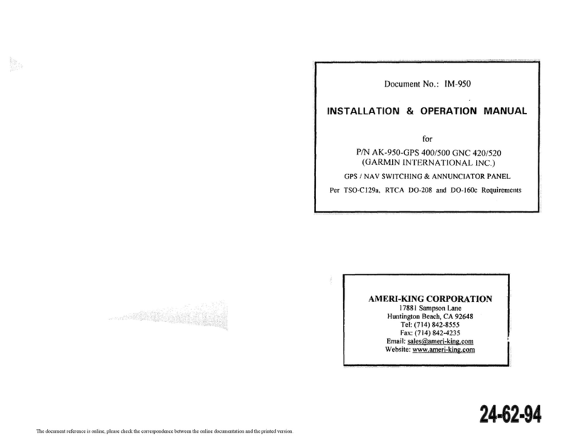 Ameri-King AK-950 Series Installation & operation manuals
