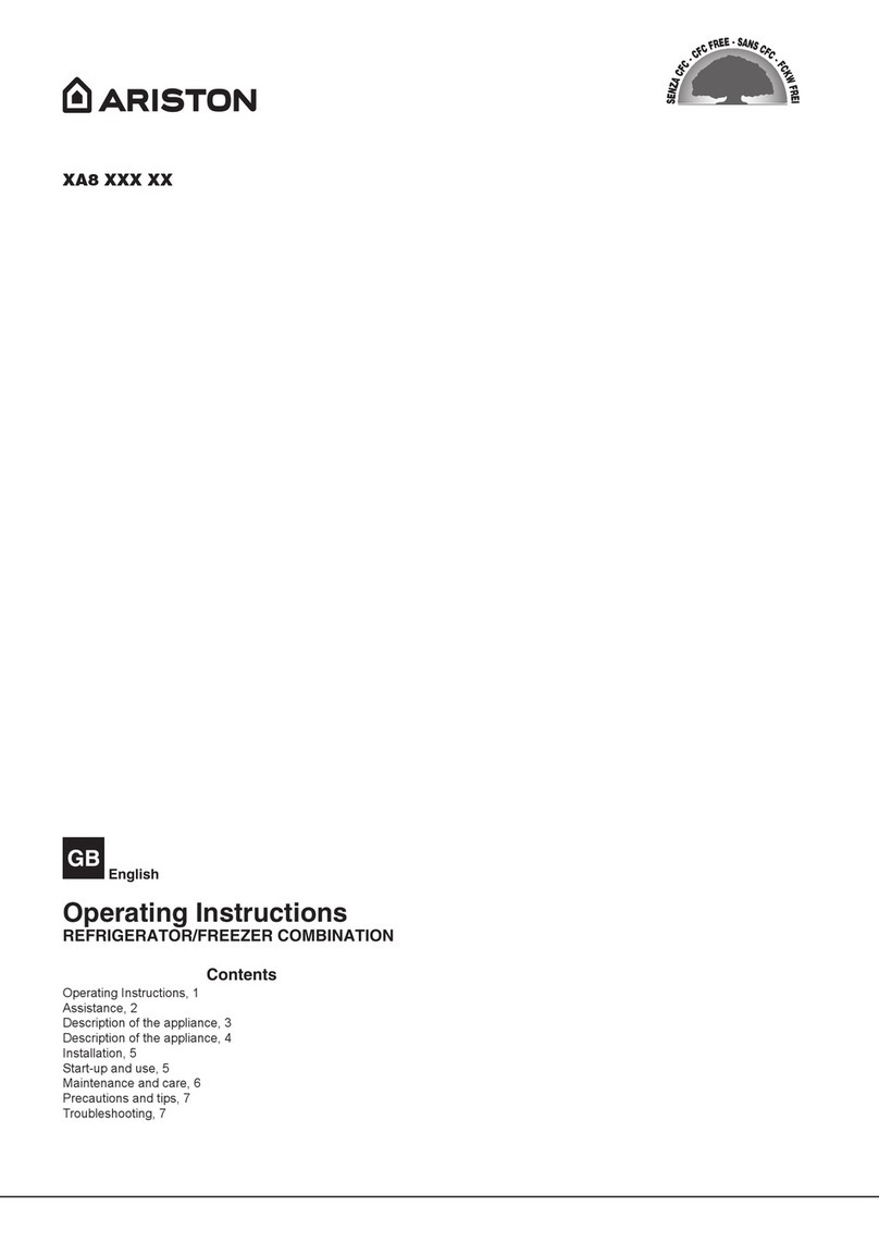 Ariston XA8 Series User manual