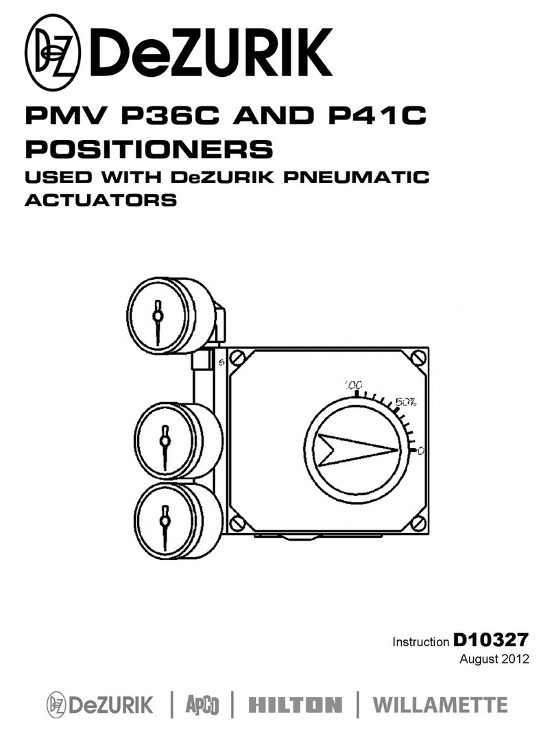 DeZurik PMV P36C User manual