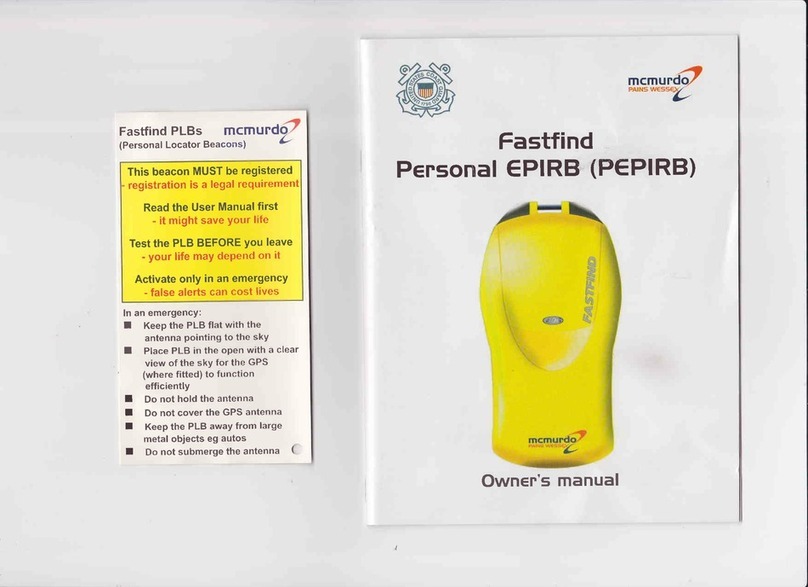 mcmurdo Fastfind Personar EPIRB owner's manual mcmurdo Fastfind Personar EPIRB owner's manual