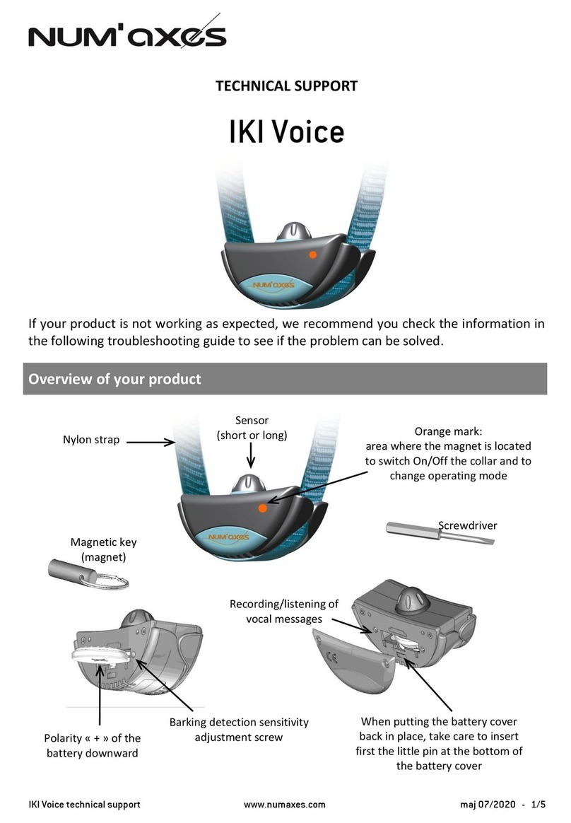 Num'axes iki Voice Installation instructions Num'axes iki Voice Installation instructions