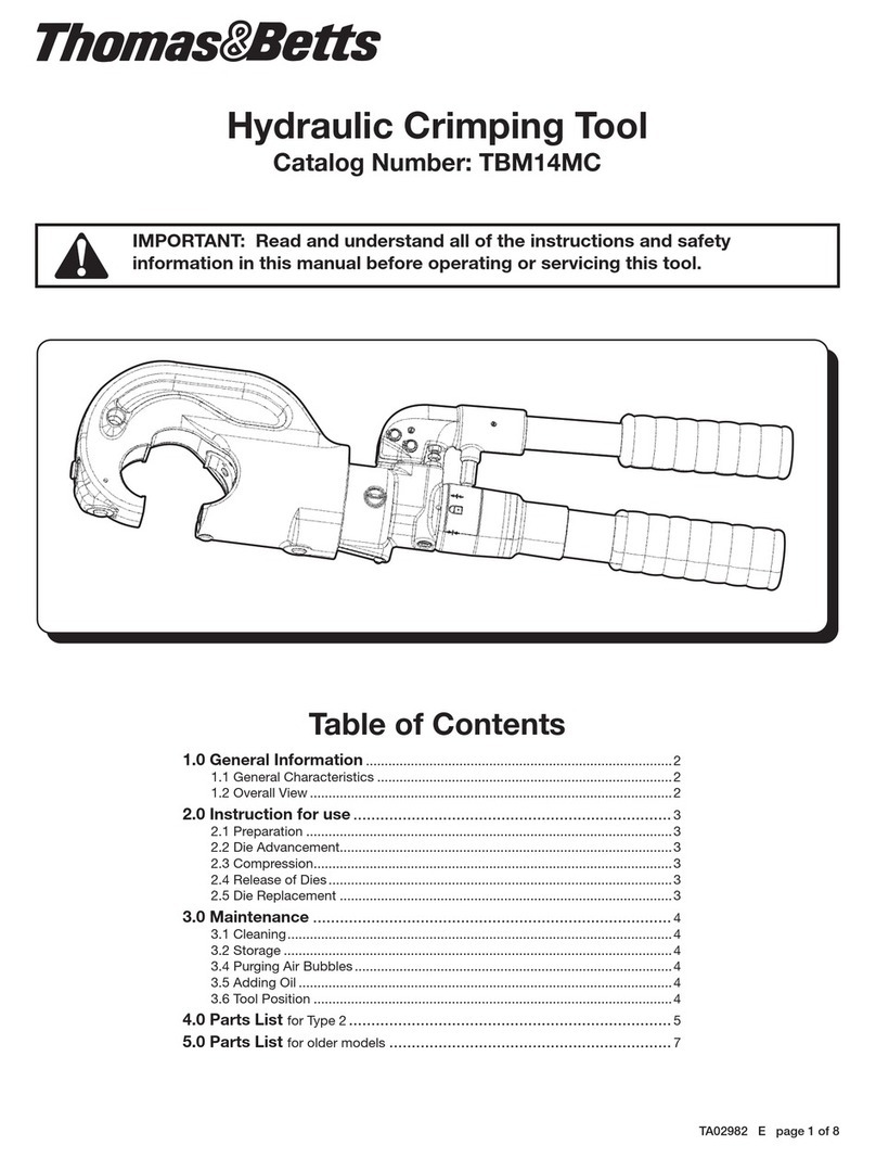Thomas&Betts TBM14MC manual