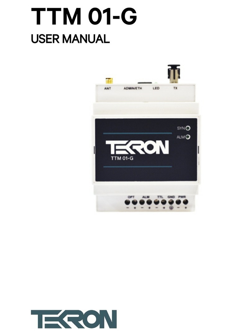 Tekron TTM 01-G user manual