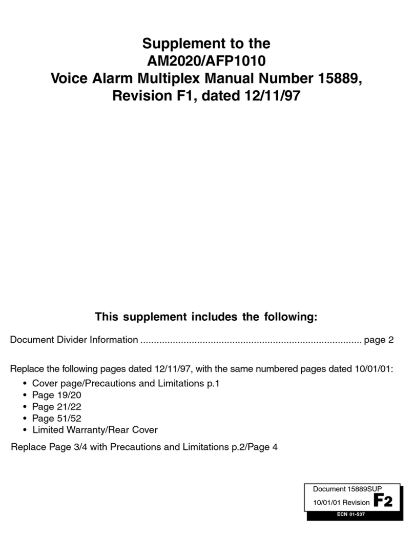 Notifier AM2020 Operation and installation manual