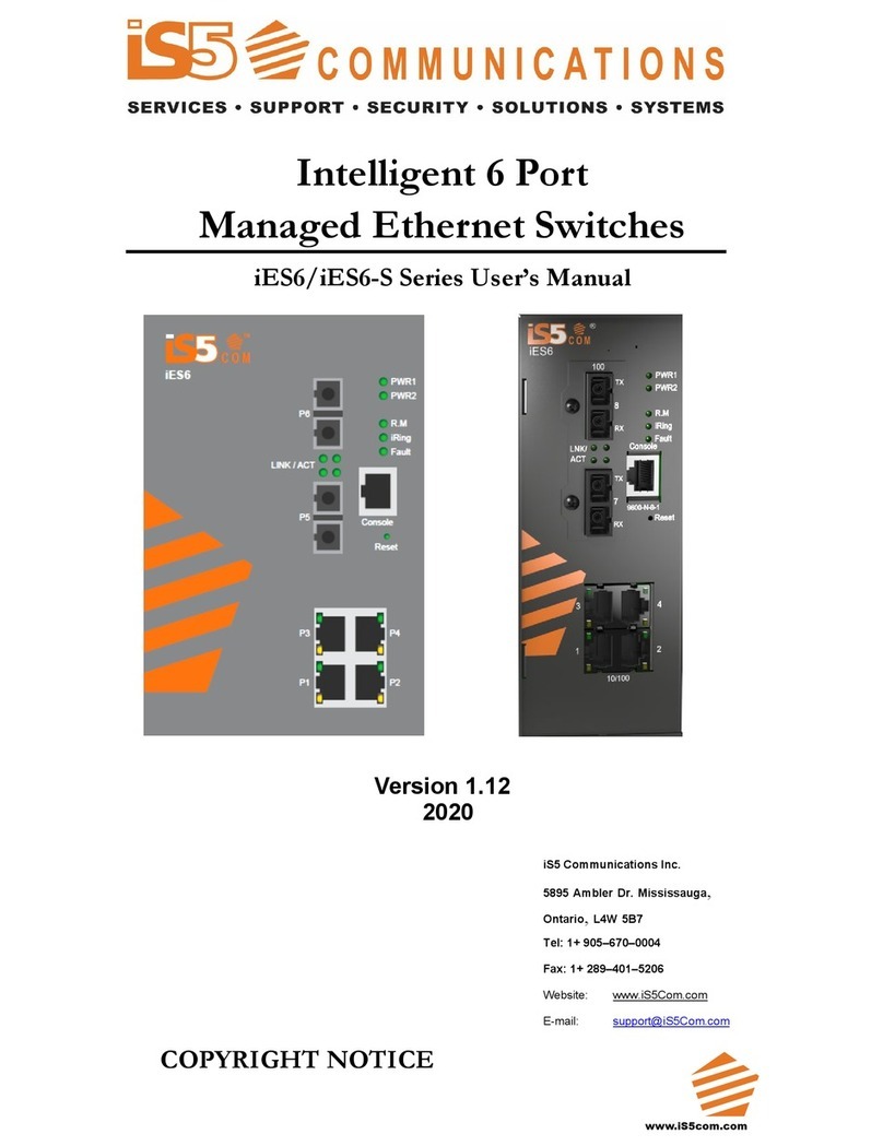 IS5 COMMUNICATIONS iES6 Series User manual