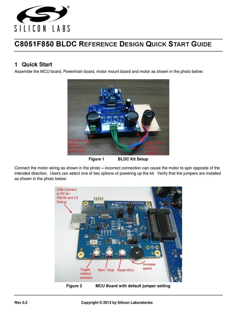 Silicon Laboratories C8051F850 BLDC User manual Silicon Laboratories C8051F850 BLDC User manual