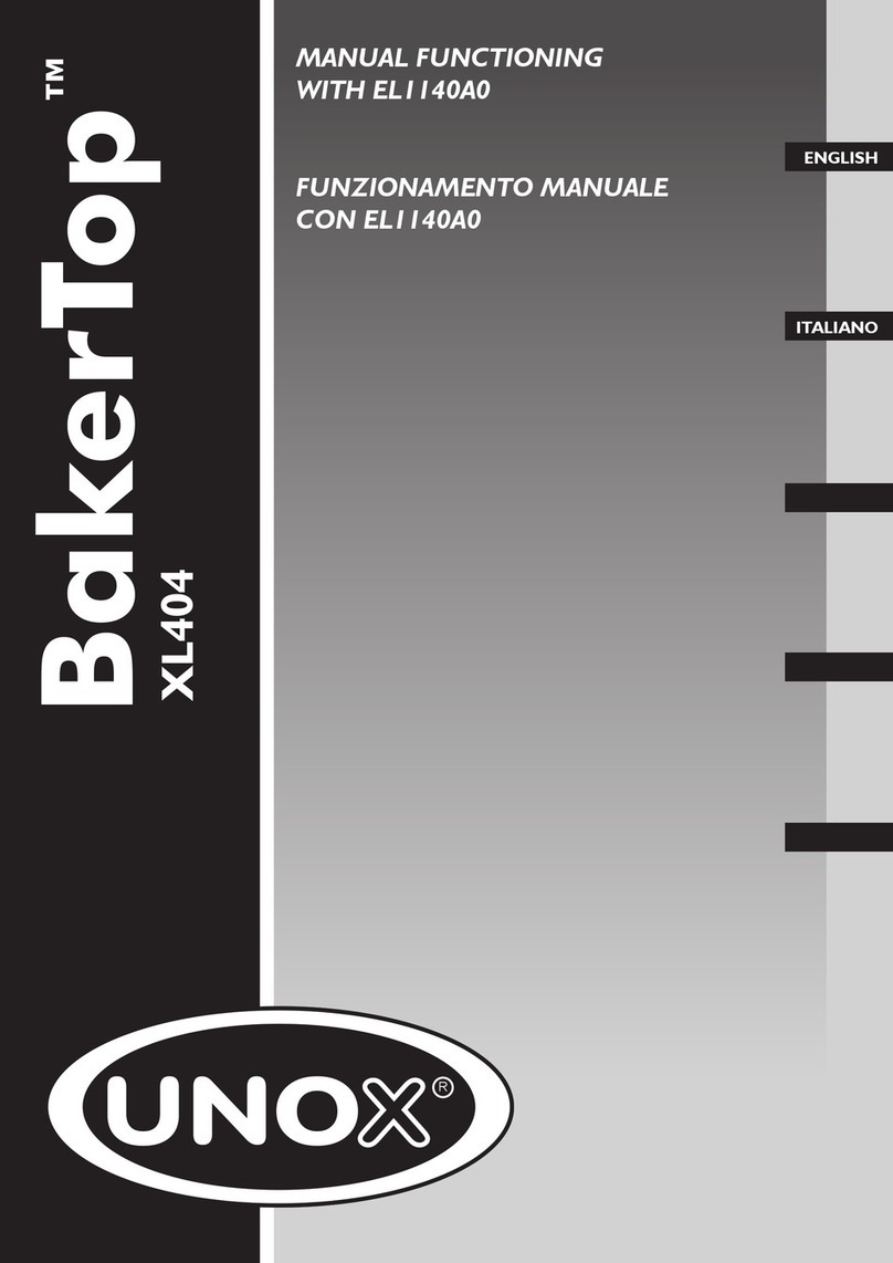 Unox BakerTop XL404 Manual Functioning