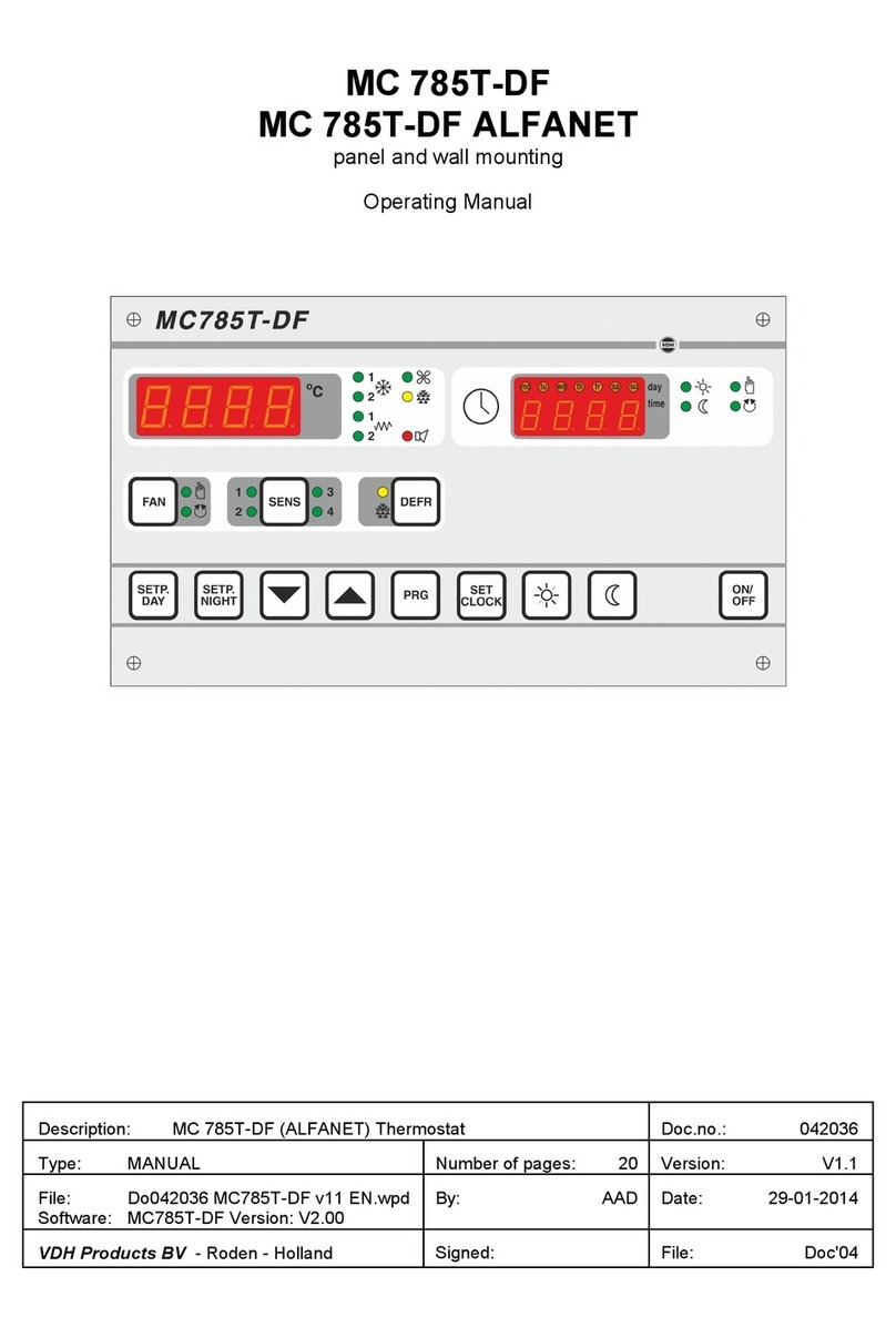 VDH Products MC 785T-DF operating manual