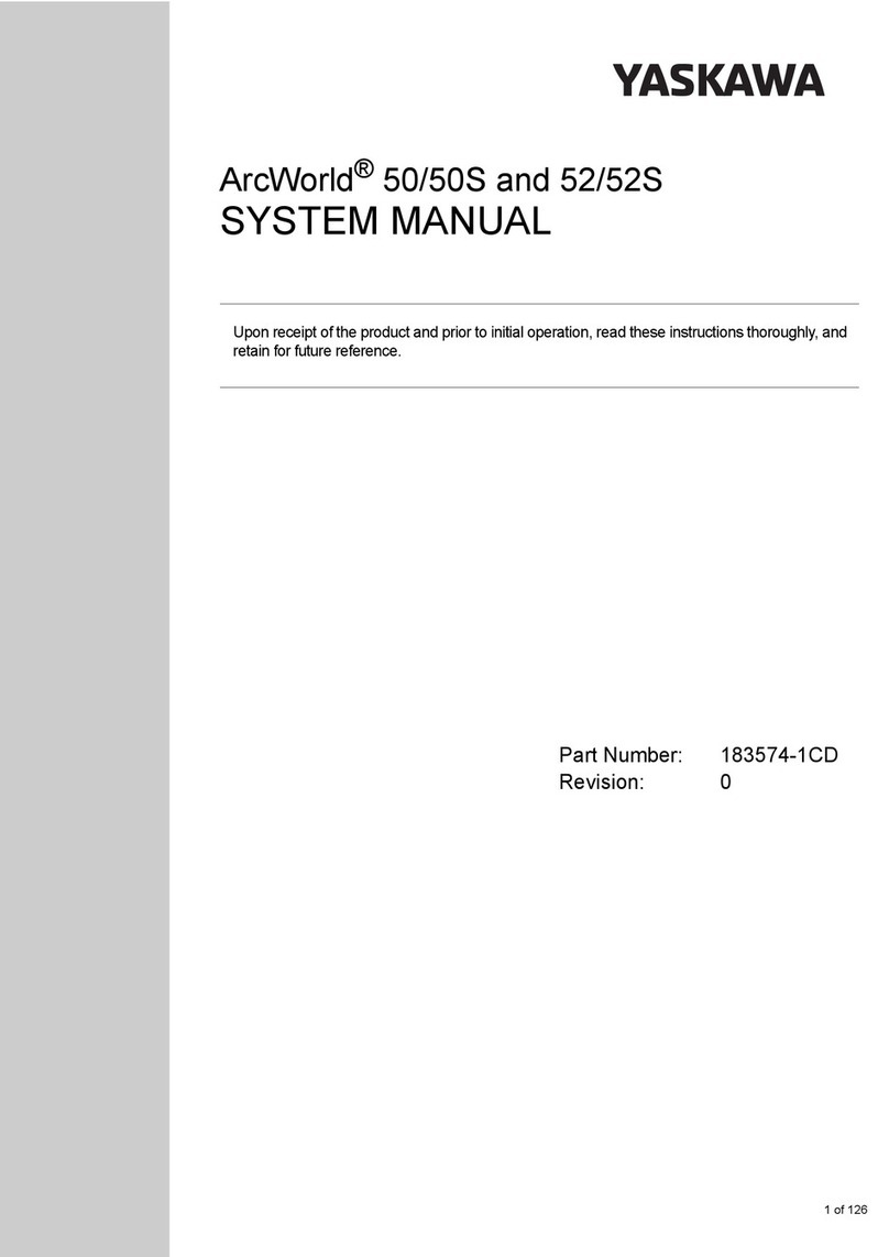 YASKAWA ArcWorld 50 System manual