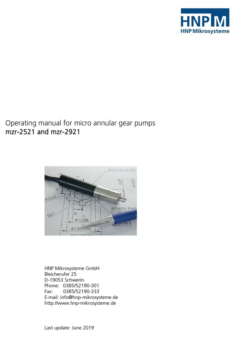 HNP Mikrosysteme mzr-2521 User manual