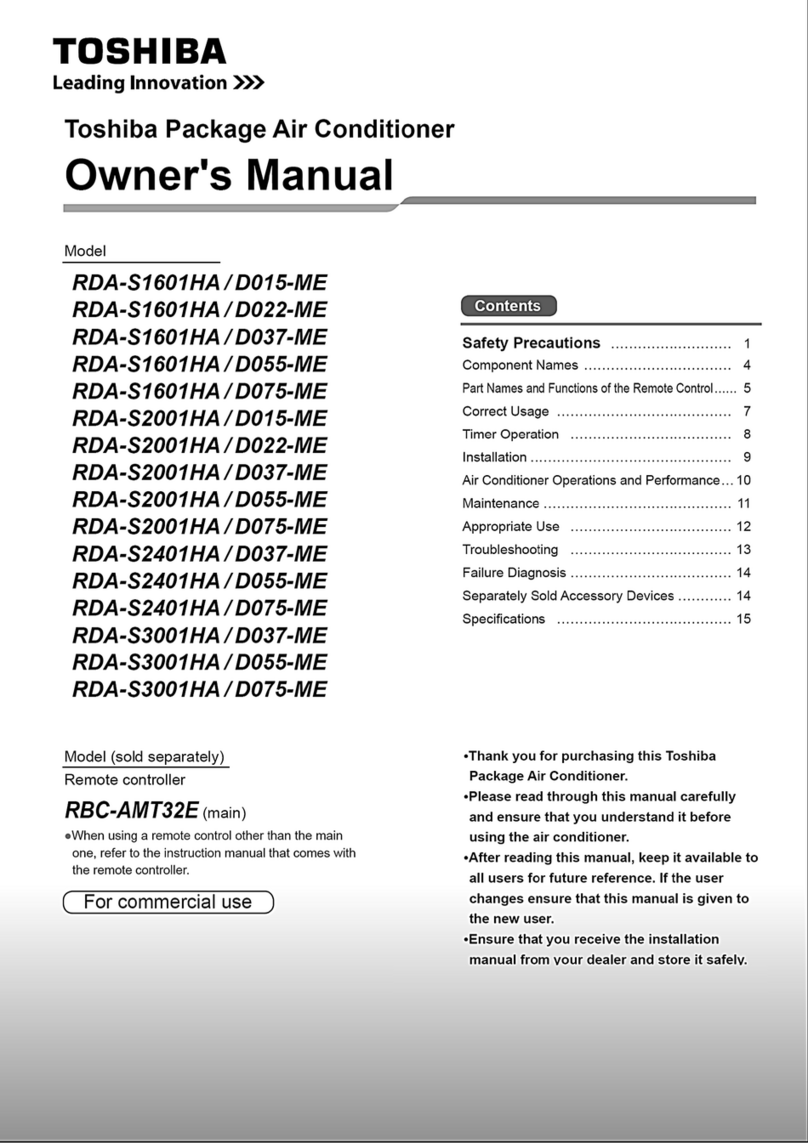 Toshiba RDA-S1601HA / D015-ME User manual