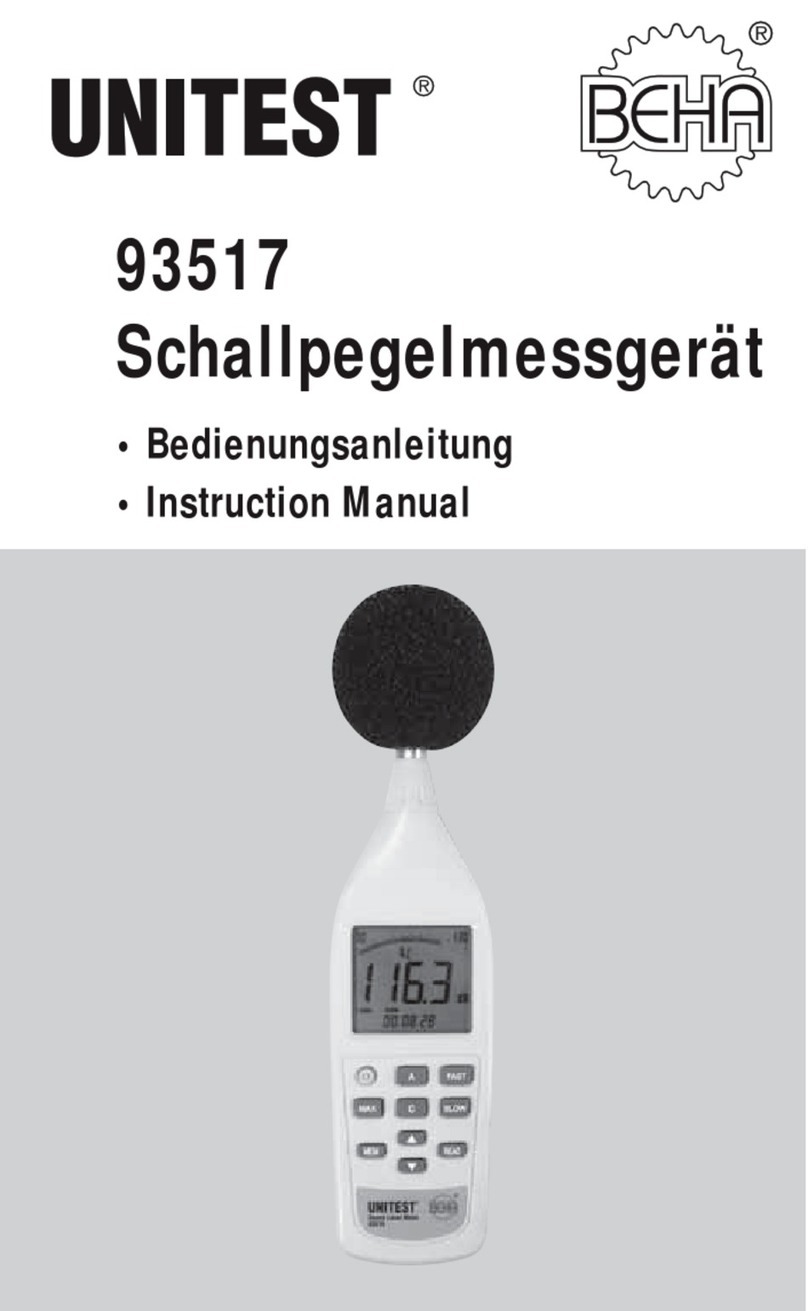BEHA UNITEST 93517 User manual