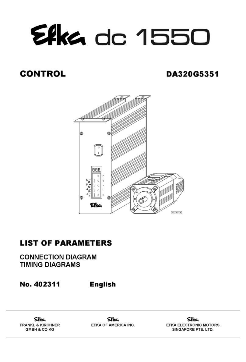 Efka DA320G5351 Connection diagrams