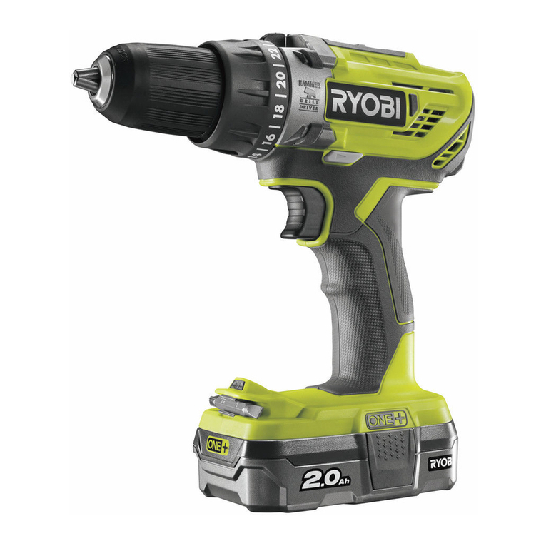 Ryobi R18PD3 User manual