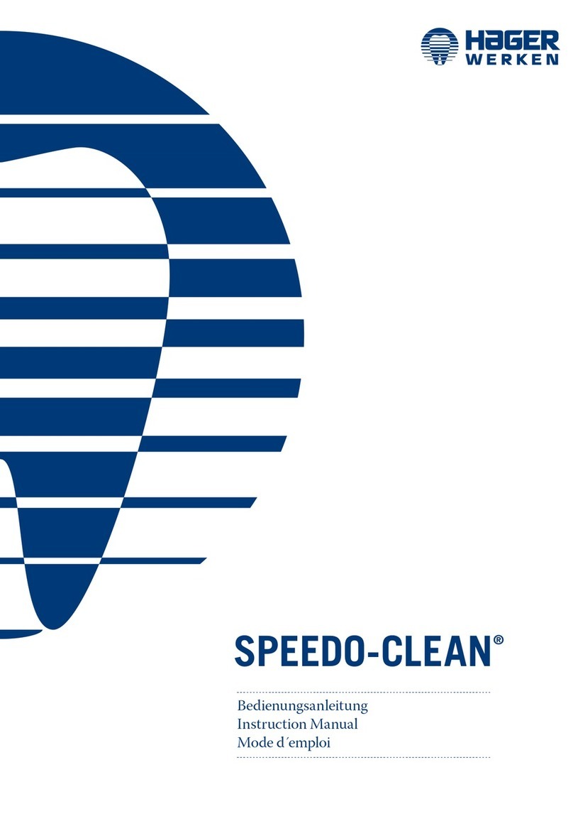HAGER WERKEN SPEEDO-CLEAN User manual