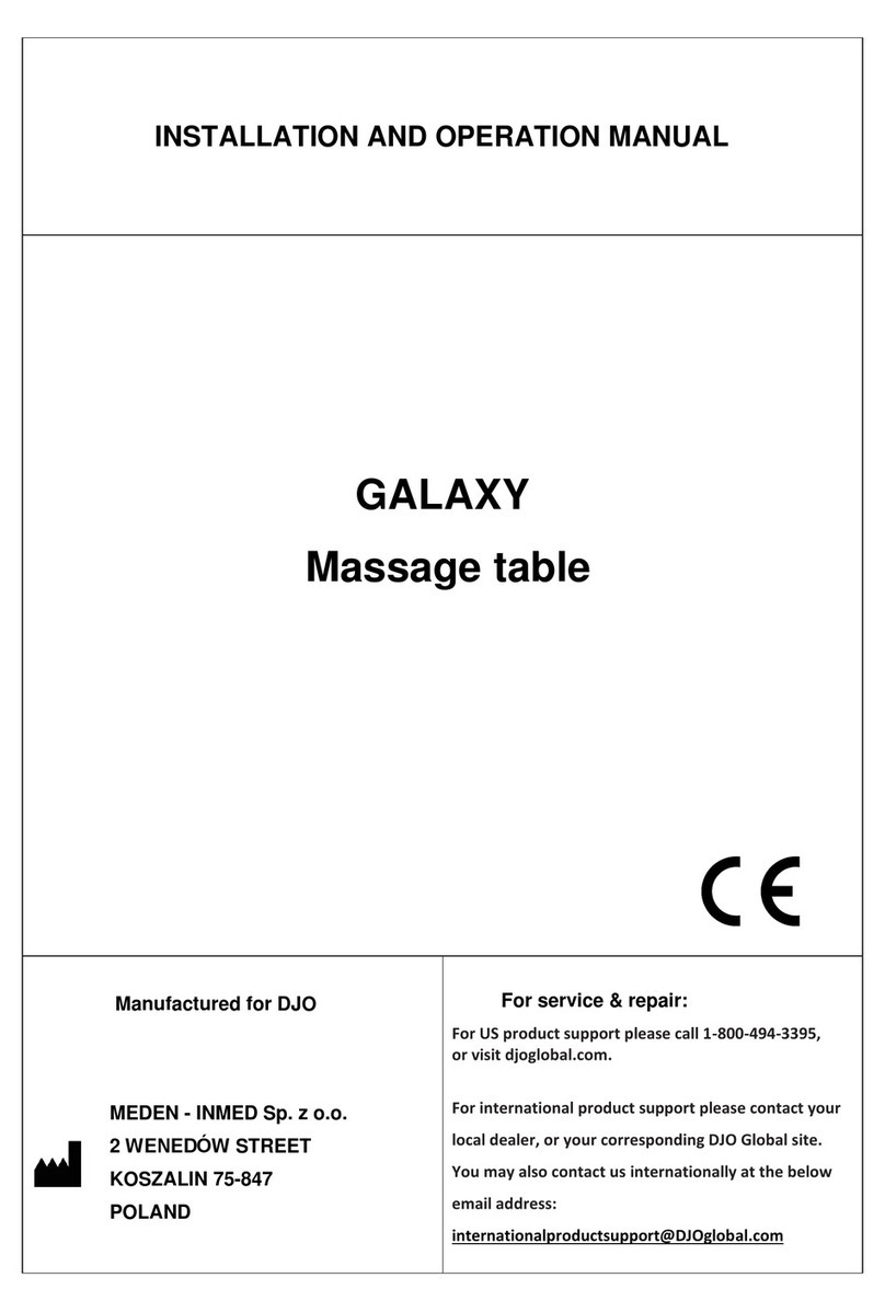 DJO GALAXY Series Installation and operation manual