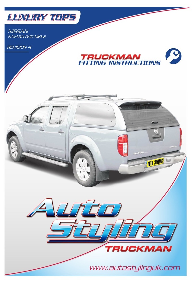 Auto Styling Luxury Tops Truckman Fitting instructions