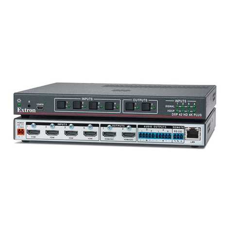Extron electronics SW HD 4K PLUS Series Setup guide Extron electronics SW HD 4K PLUS Series Setup guide