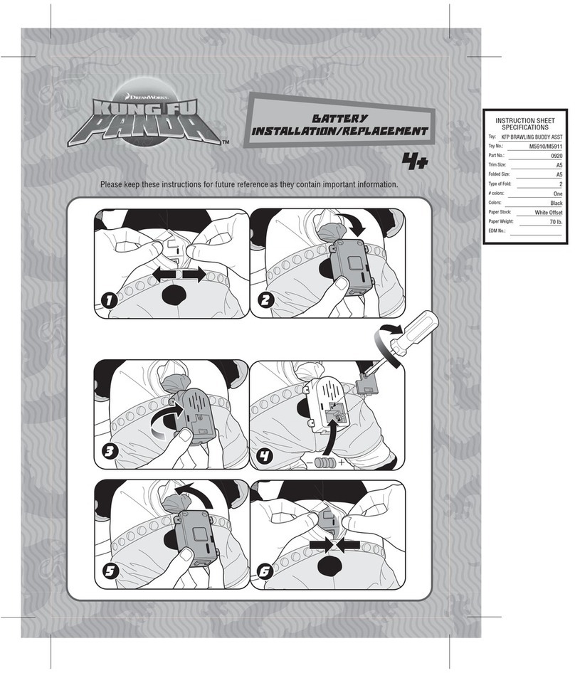 Mattel DreamWorks Kung Fu Panda BRAWLING BUDDY ASST User manual
