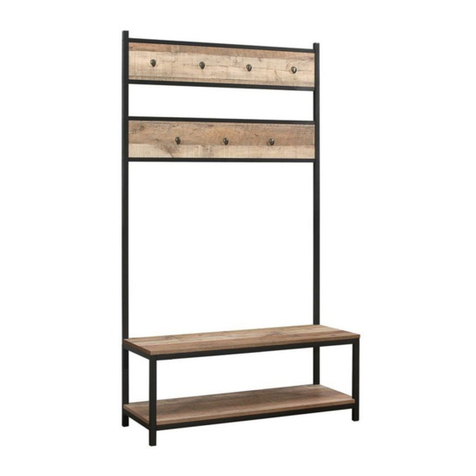 Birlea URBAN COAT RACK AND BENCH Assembly instructions
