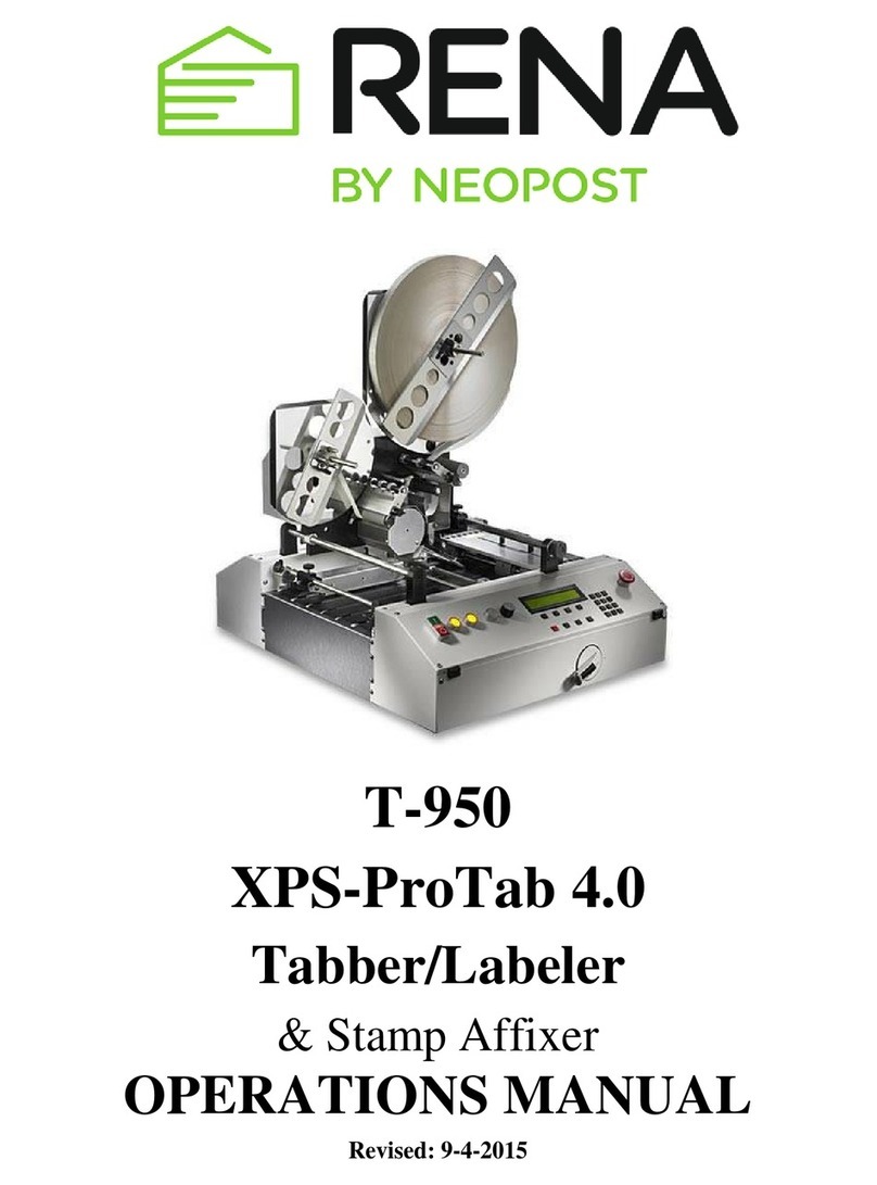 Neopost T-950 Operation manual
