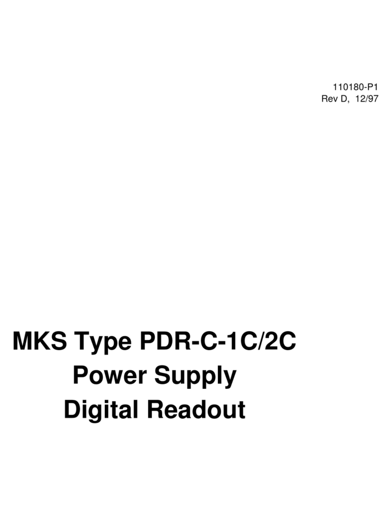MKS PDR-C-1C User manual