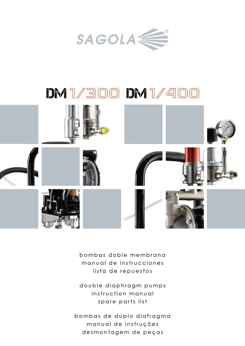 Sagola DM1/300 Instruction manual / spare parts list